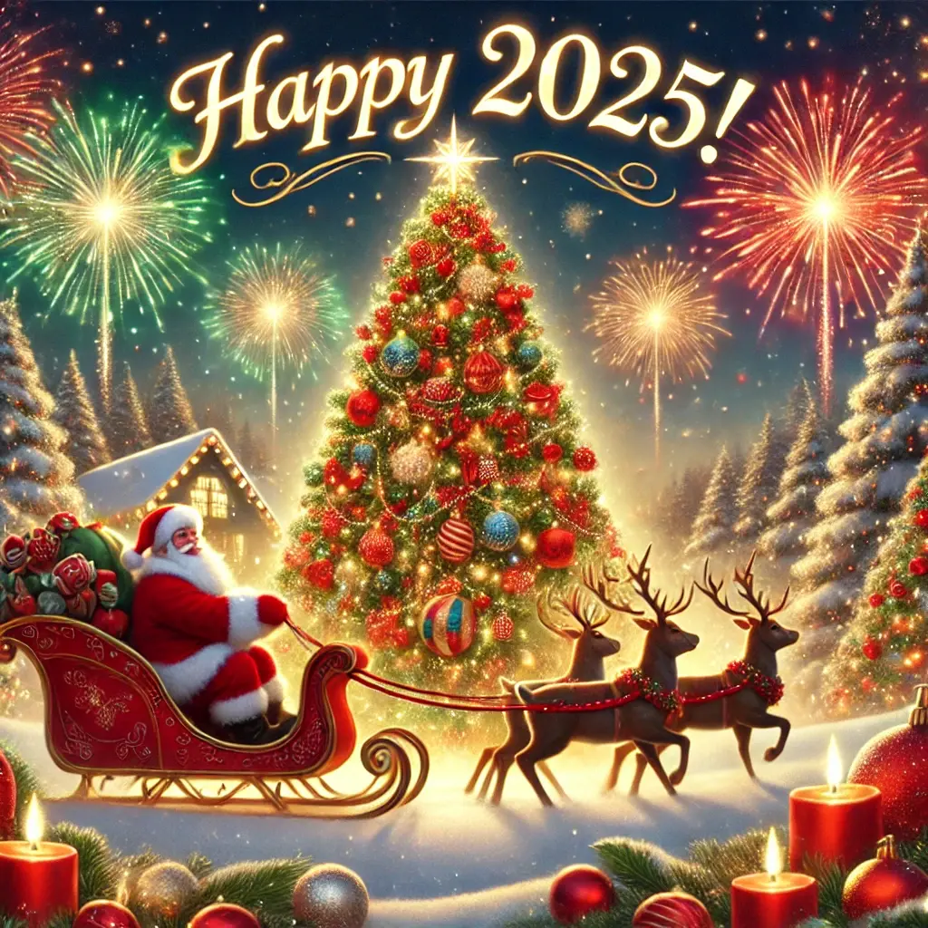 Happy New Year 2025 holiday greeting from EIFS.ca